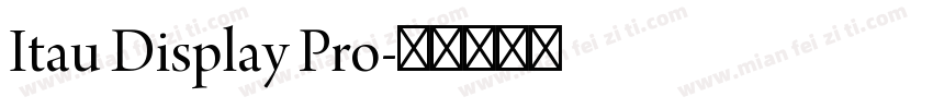 Itau Display Pro字体转换